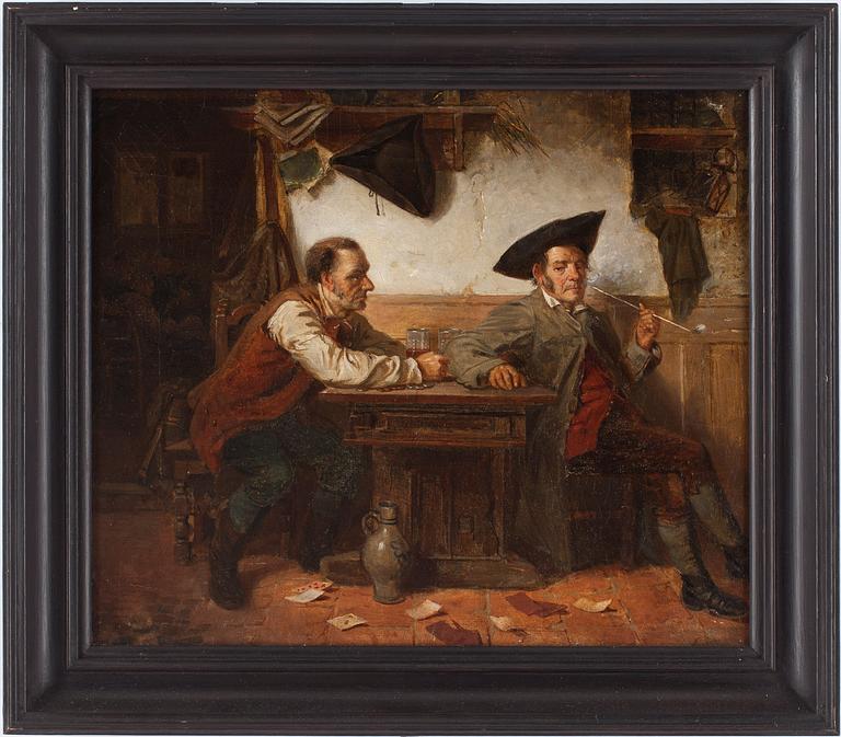 OKÄND KONSTNÄR, olja på duk, Tyskland, 1800-tal.