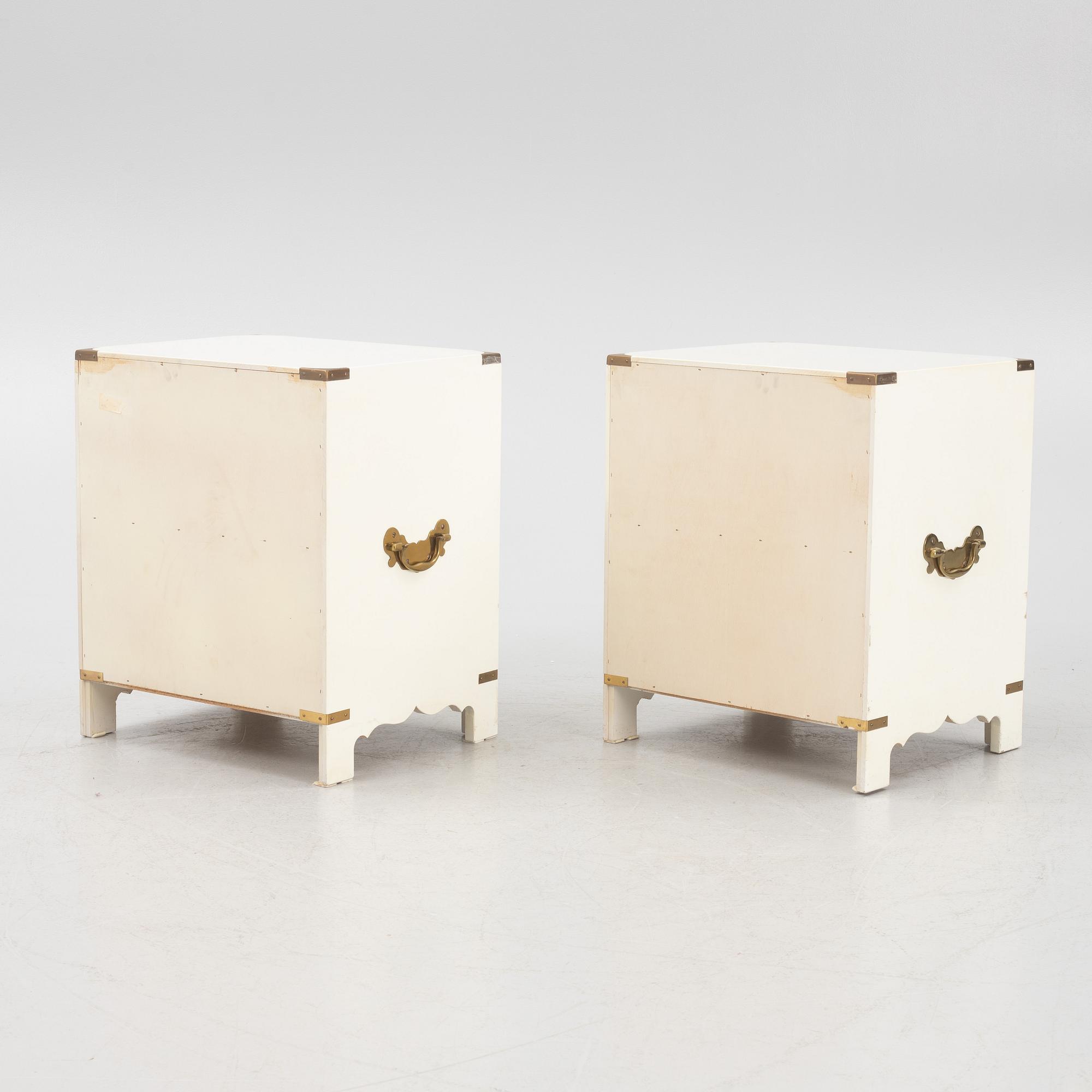 Ove Feuk, a pair of bedside tables, Nordiska Kompaniet/NK Interior, 1960s/70s.