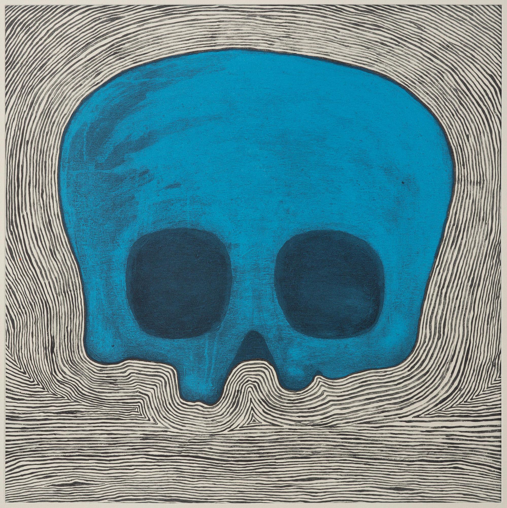 Jan Håfström, "Blue Skull".