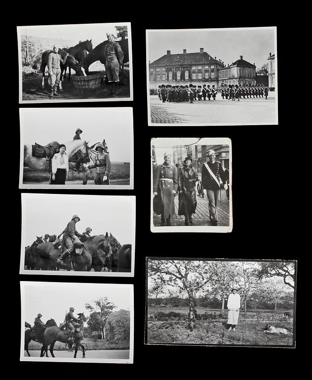 FOTOGRAFIER, 6 st, Storfurstinnan Olga i Danmark, 1930-tal.
