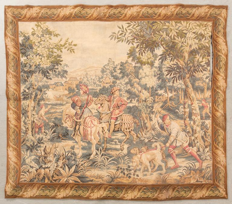Tapet Barock-stil maskinvävd ca 165x205 cm.