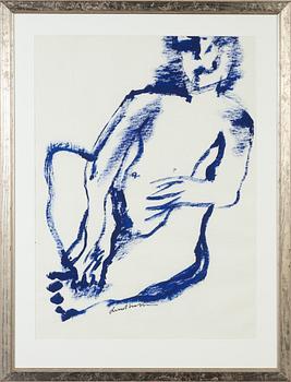 Bengt Lindström, akryl på papper, signerad.