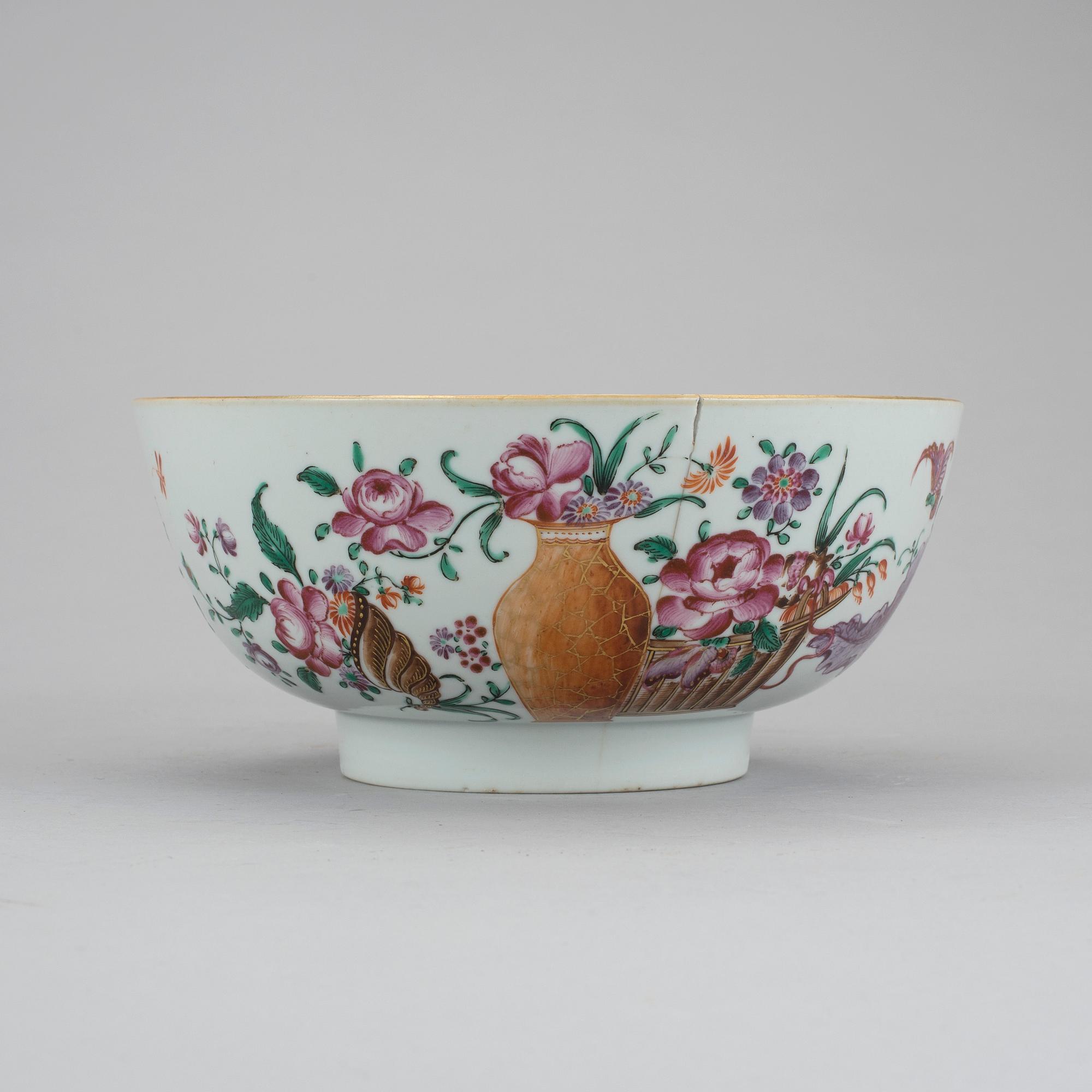 SKÅL, kompaniporslin, Kina, Qianlong (1736-95).