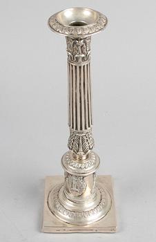 LJUSSTAKE, silver. Nyklassicism, 1800/1900-tal. Utl. stämplar.