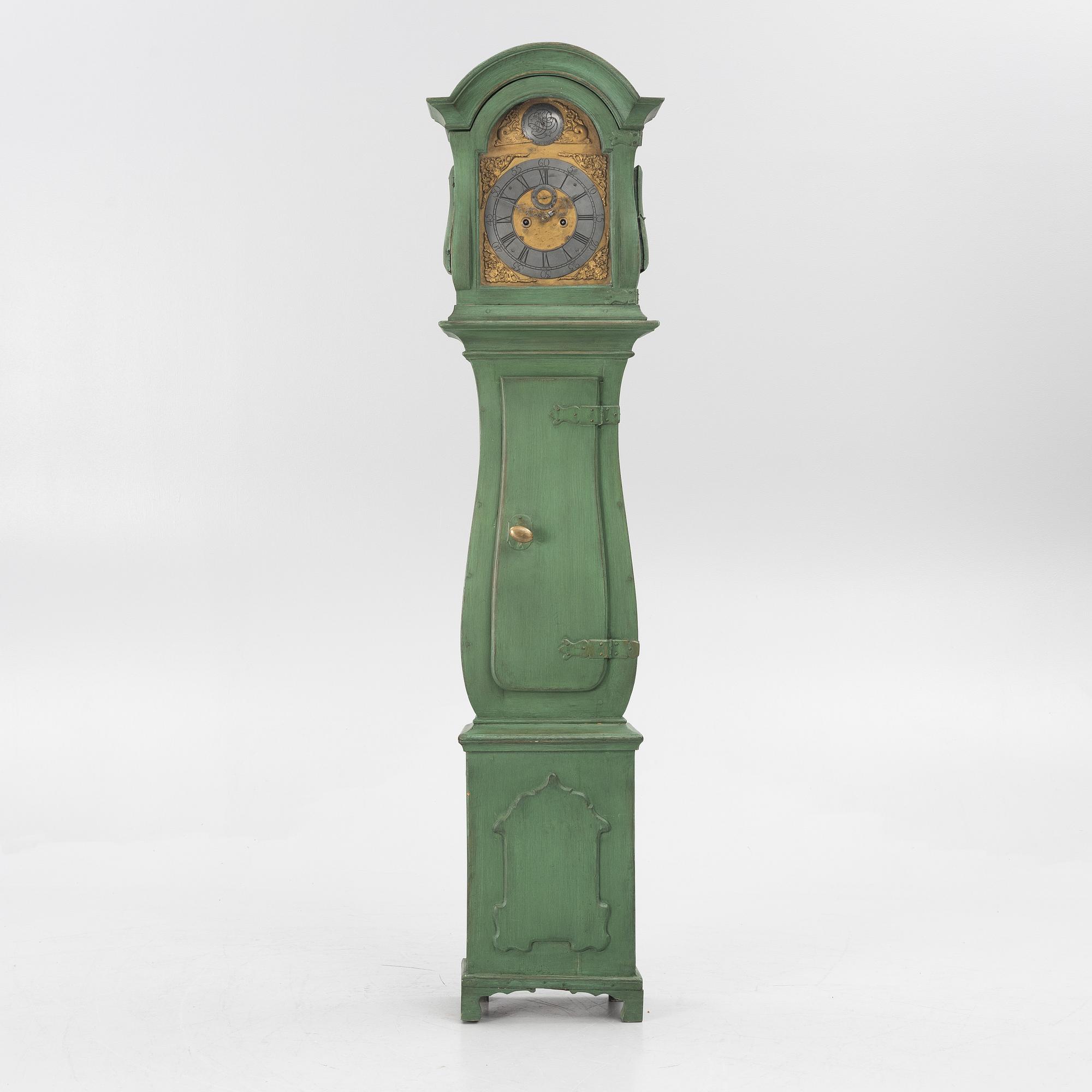 Grandfather clock, late Baroque, 18th century.