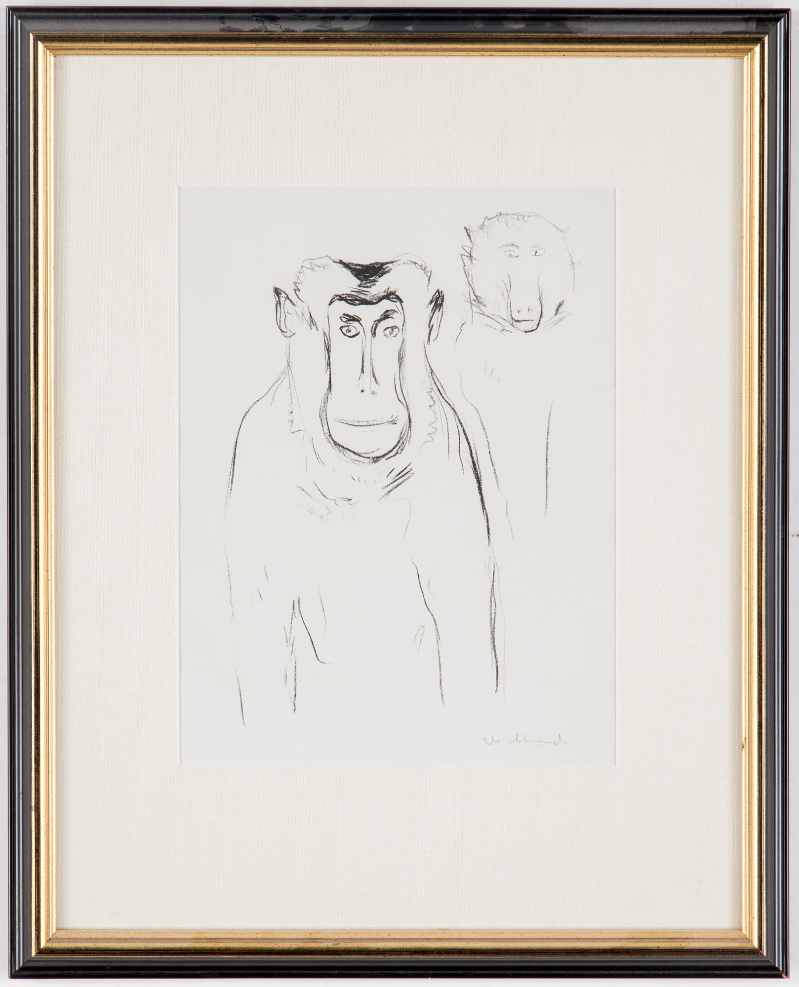 EDVARD MUNCH, lithograph, signed in pencil.