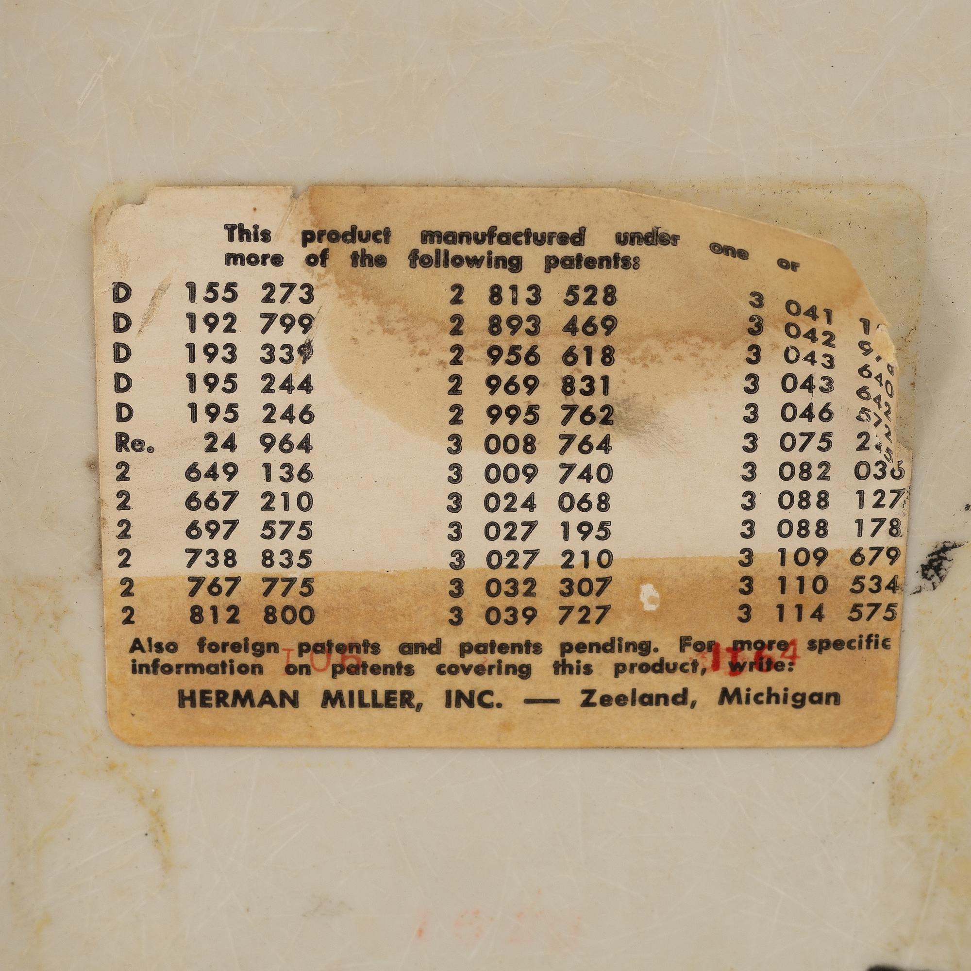 Charles & Ray Eames, a "RAR" rocking chair, Herman Miller second half of the 20th century.