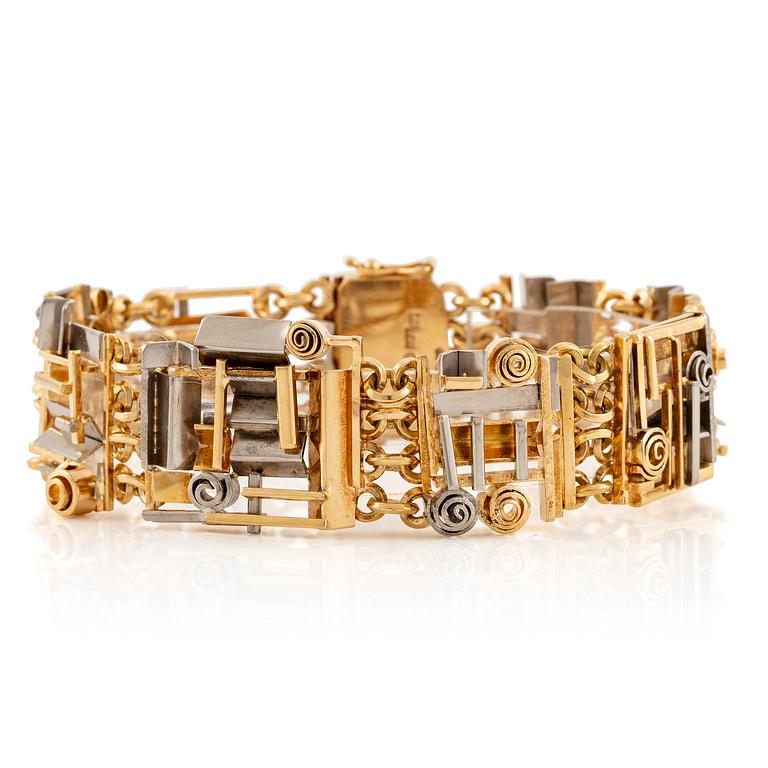 Claës E. Giertta, a bracelet, 18K gold, Stockholm 1965.