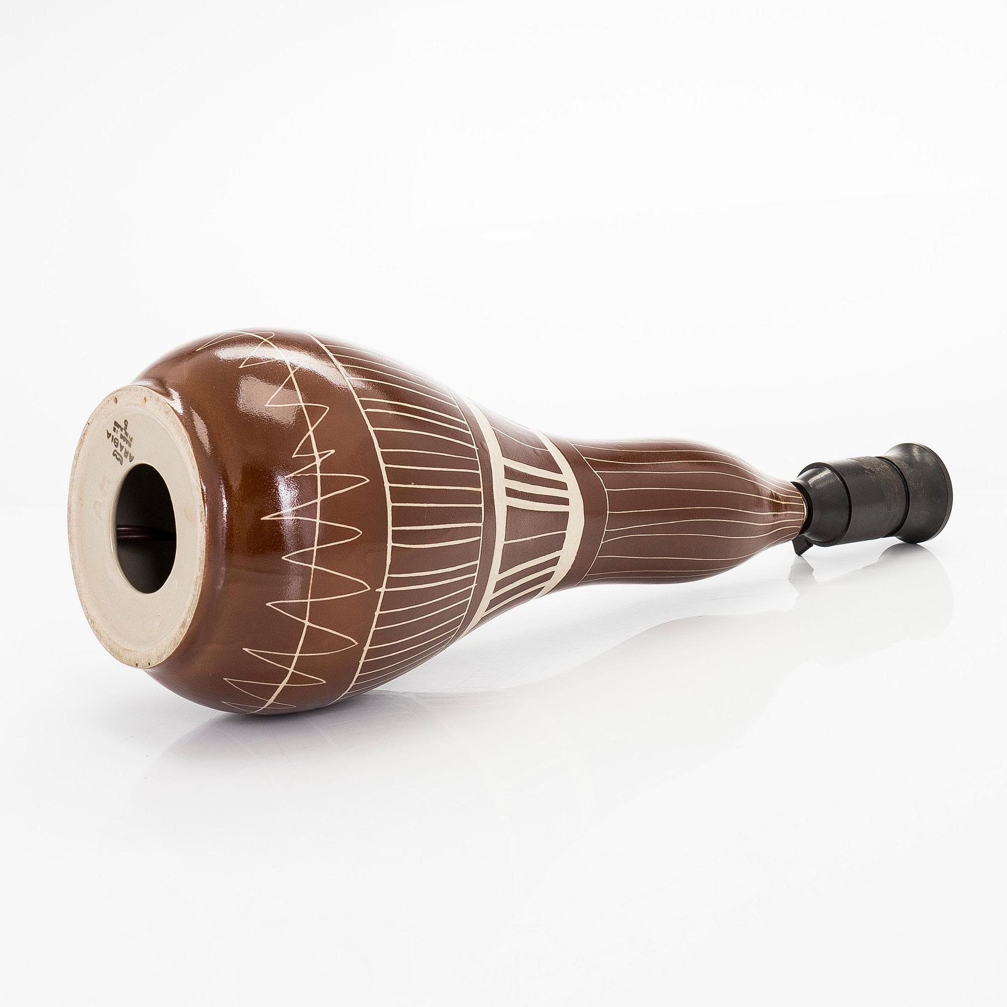 A 1960's table lamp, Arabia, Finland.