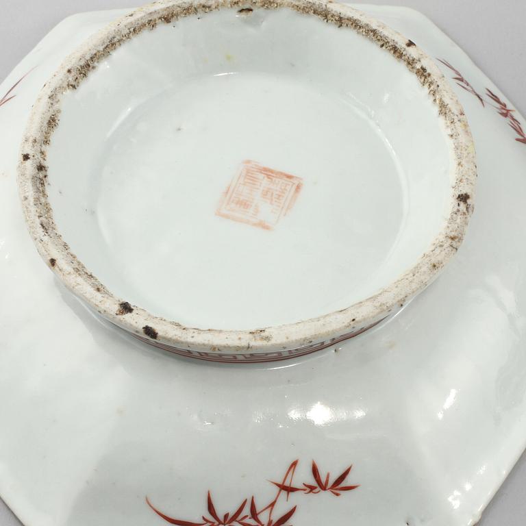 PARTI PORSLIN, 7 delar, Kina, 1900-tal.