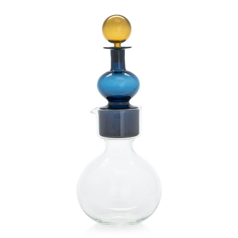 Kaj Franck, karaff, "Kremls klockor", glas, signerad K. Franck Nuutajärvi Notsjö -59.