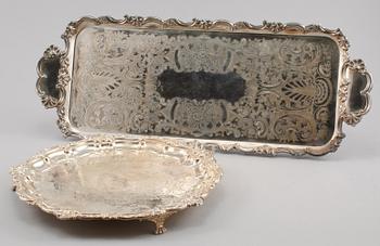 BRICKOR, 2 st, pläter, EPNS/Nysilver, England, 1900 tal.