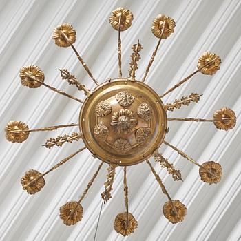 A Neo-Rococo mid 19th century twelve-light hanging-lamp.