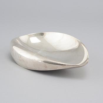 TAPIO WIRKKALA, a silver bowl, Hopeakeskus Tavastehus, model "Lieve", 1955.