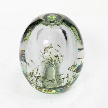 Edward Hald, A 'fiskgraal' glass vase, Orrefors, Sweden, 1957.