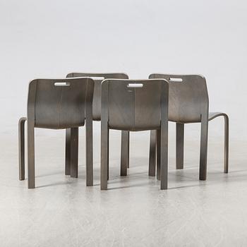 Jan Ekselius, chairs, 4 pcs, JOC Möbler, second half of the 20th century.