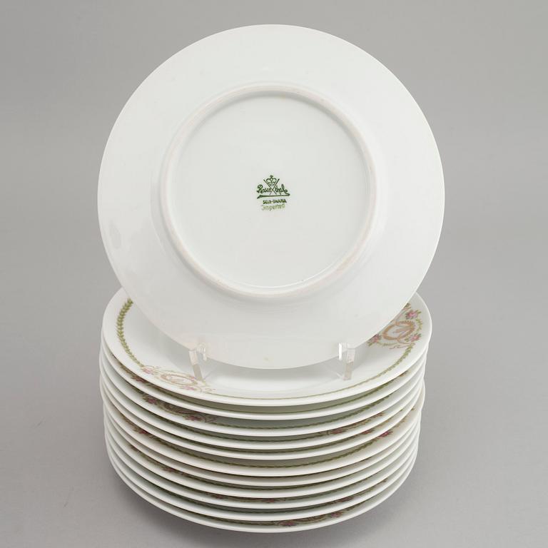 58 pieces of late 20th century dinnerware from Rosenthal called "Empire".
