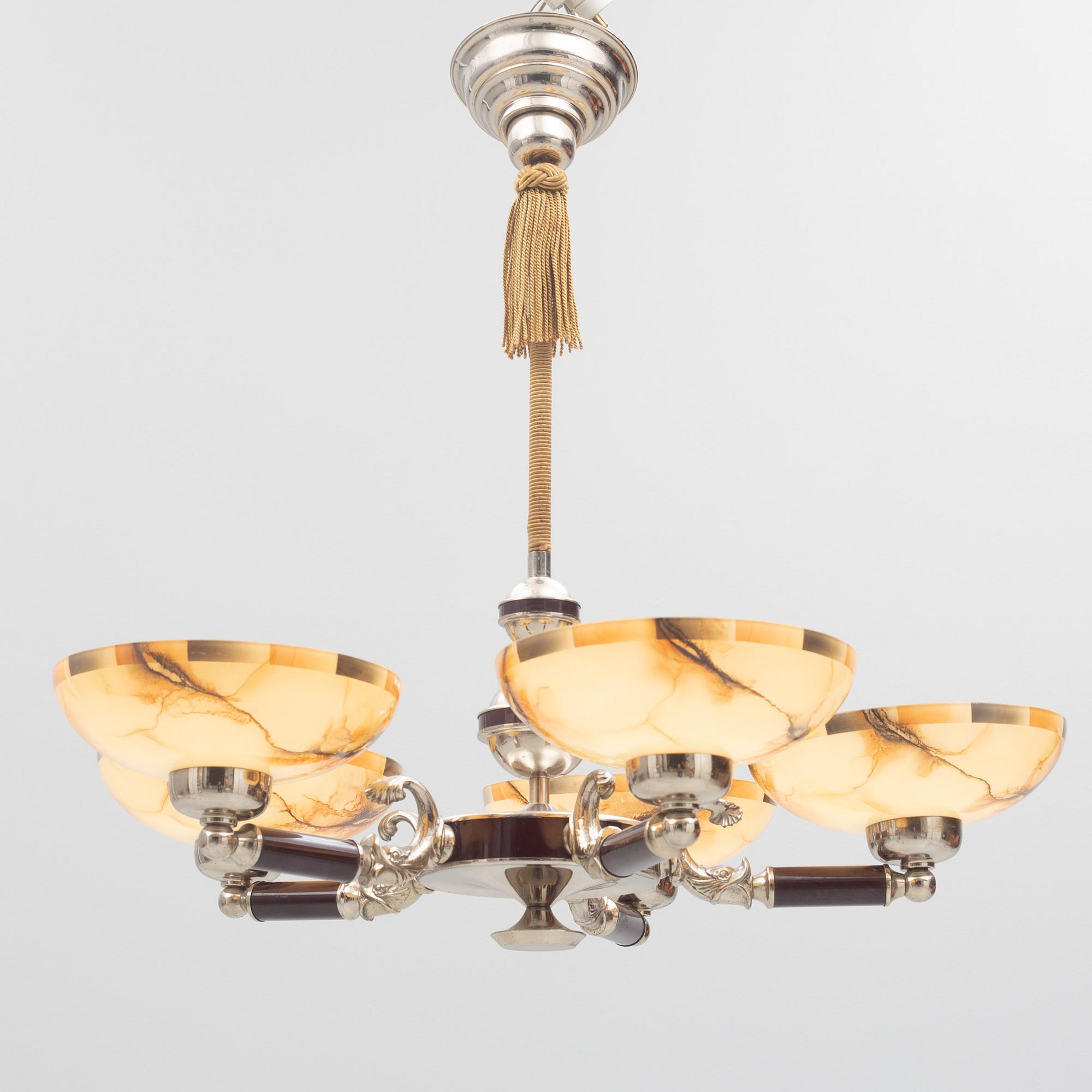 A ceiling lamp, 1920's/30's.