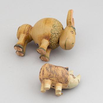 Lisa Larson, two stoneware figurines for Gustavsberg.