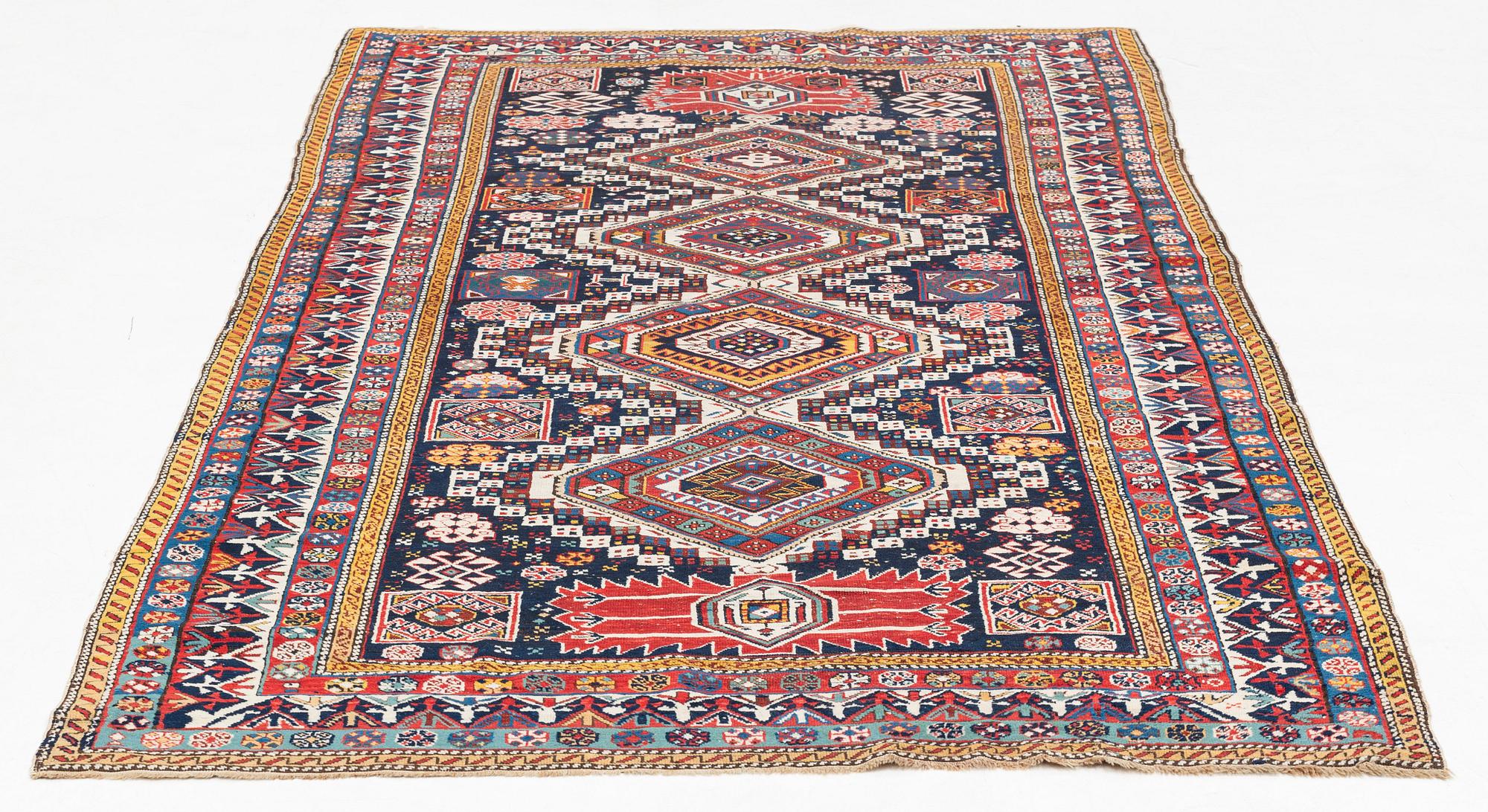 An antique Shirvan carpet. ca 285 x 147 cm.
