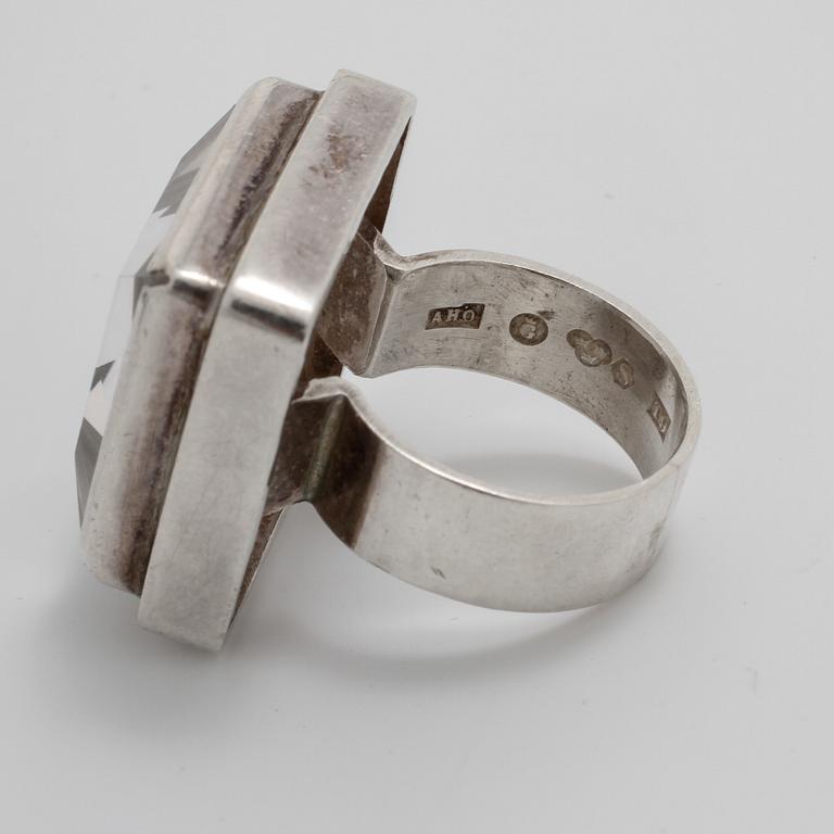 ANDERS HÖGBERG, Göteborg, 1969, a rockcrystal ring and necklace.
