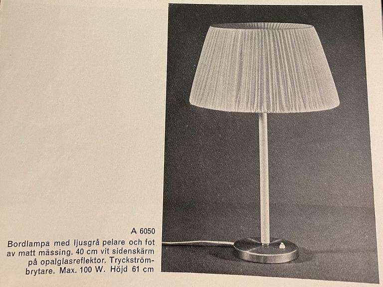 ASEA, a pair of model 'A1251' table lamps, 1940's-50's.
