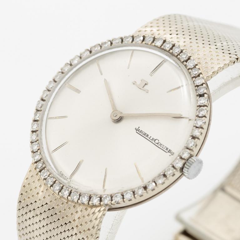 Wristwatch, 18K white gold/diamonds, 34 mm.