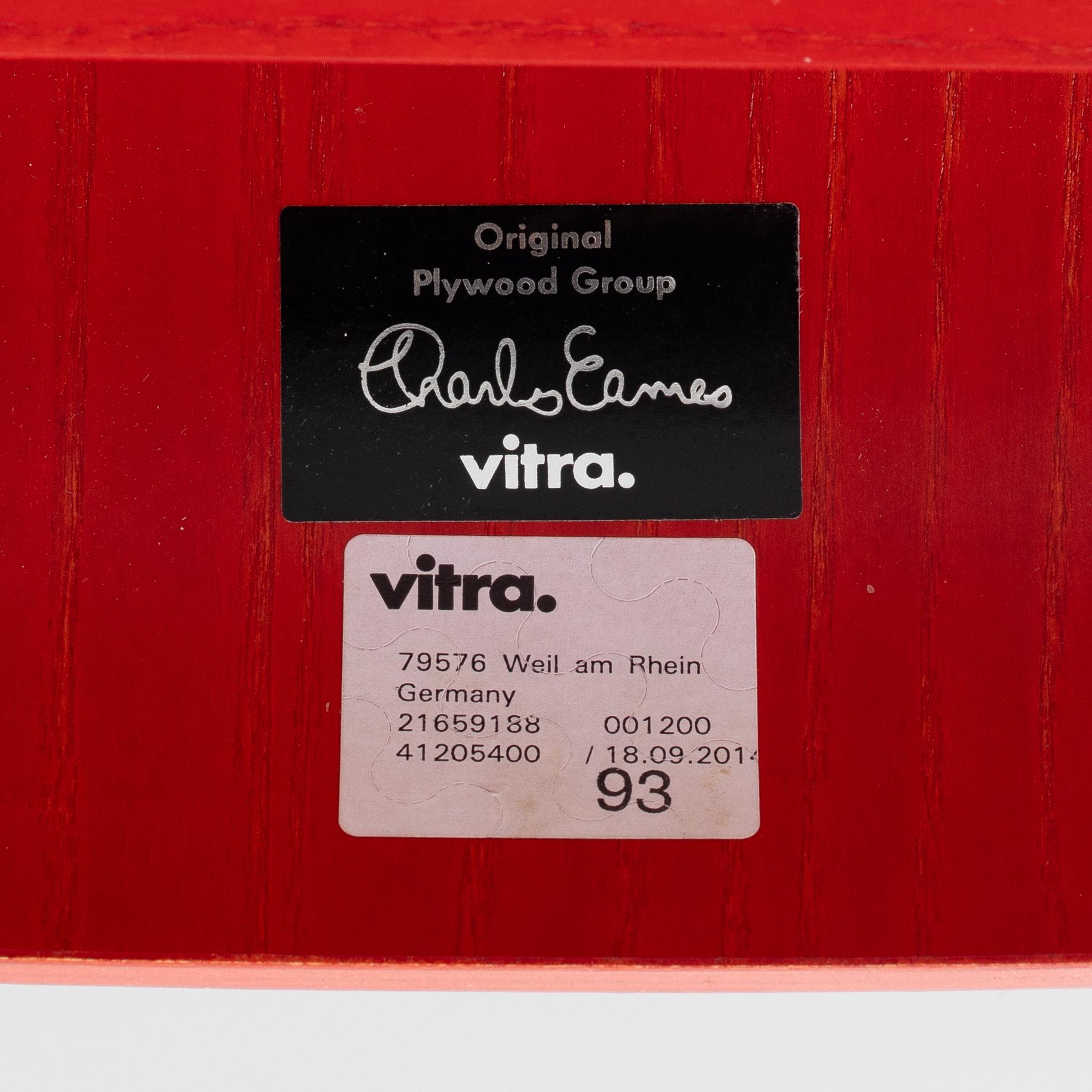 Charles & Ray Eames, a 'Plywood Group LCW Lounge Chair', Vitra, 2014.