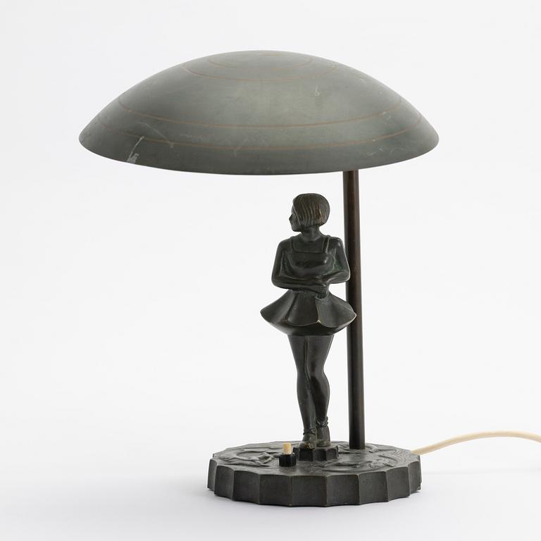 Table lamp, Malmö Metal Goods Factory, Art Deco, 1930s.