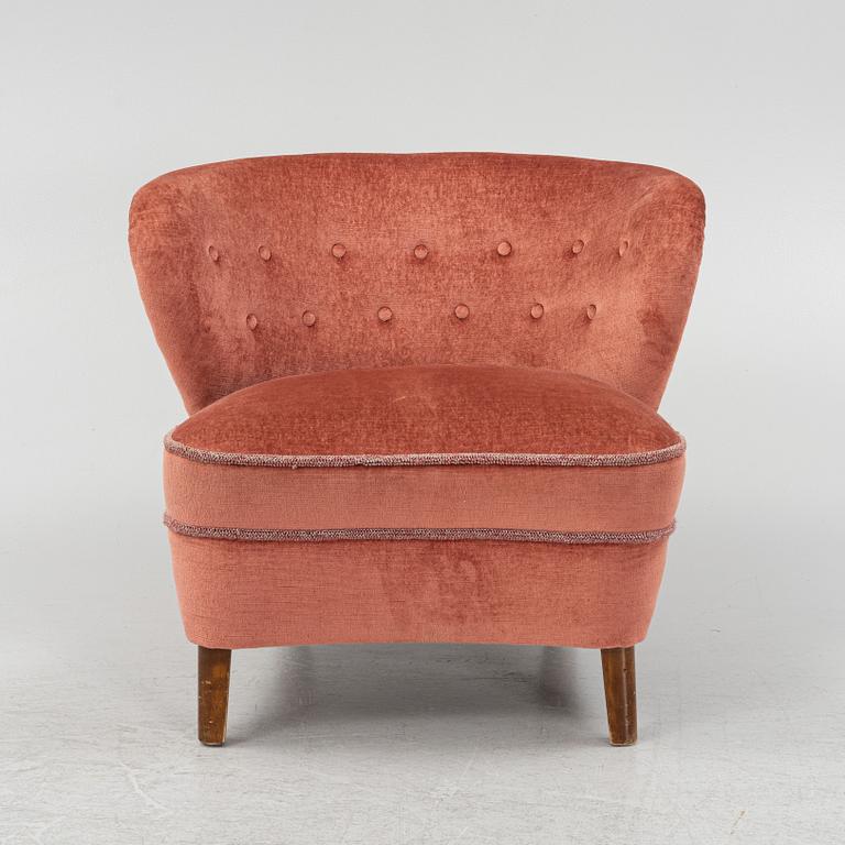 Swedish Modern, an armchair, 1940/50s, the model has been sold via Gösta Jonsson.