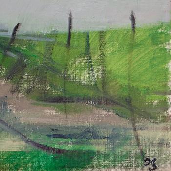 HUGO ZUHR, oil on canvas, signed.