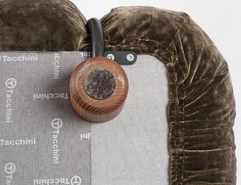 Gianfranco Frattini, a pair of "Sesann" armchairs, Tacchini, Italy, post 2015.