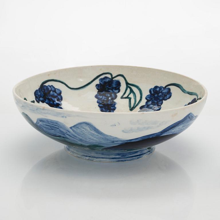 Gerda Thesleff, bowl, stoneware, signed GT Arabia.
