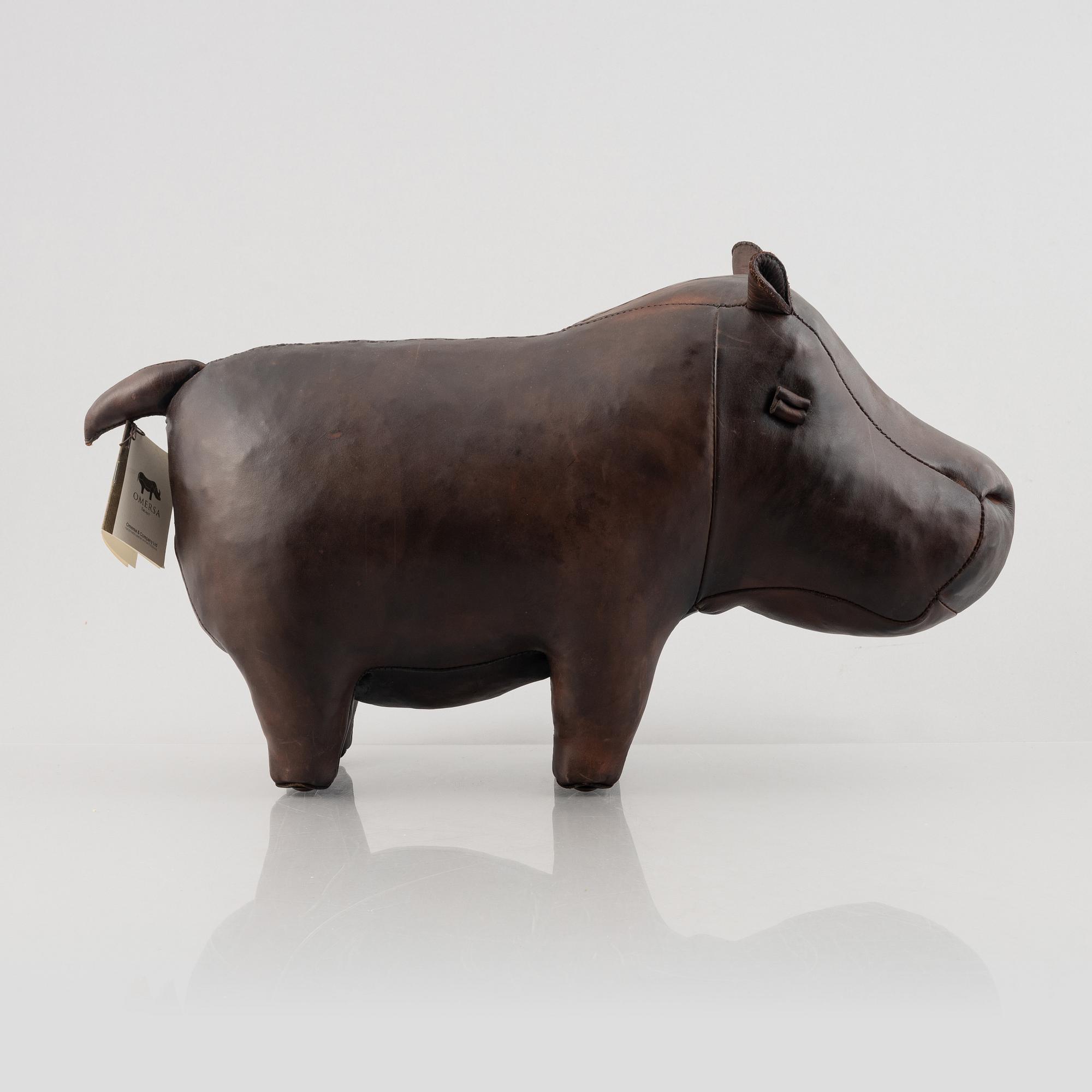 Dimitri Omersa & Co, a Hippopotamus foot stool, 21st century.