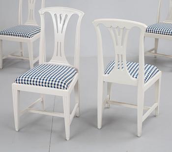 STOLAR, 8 st, Gustaviansk stil, IKEA, 1900-tal.