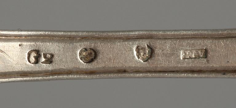 SILVER, 4 delar, 1700-1800-tal. Tot 270 g.