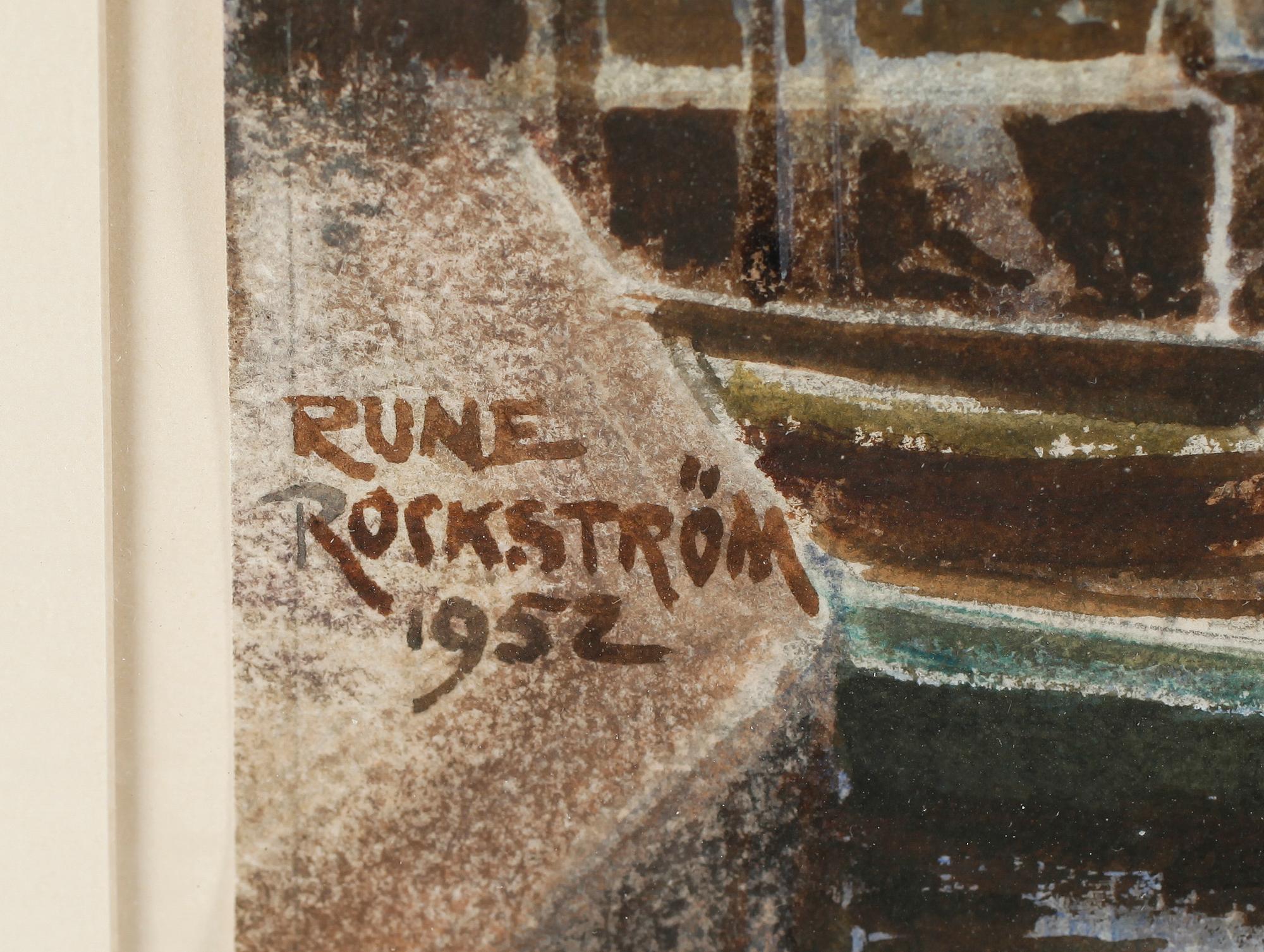 RUNE ROCKSTRÖM, gouache, signerad och daterad 1952.