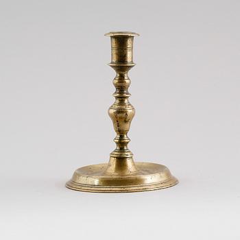 LJUSSTAKE, mässing, 1600-tal.