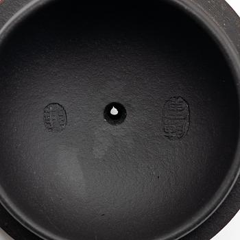 Tekannor, tre stycken, yixing, Kina, 1980-/90-tal.