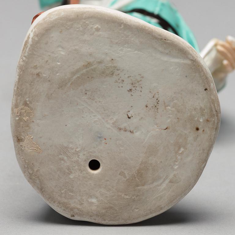 FIGURIN, porslin. Tyskland, 17/1800-tal. Omärkt.