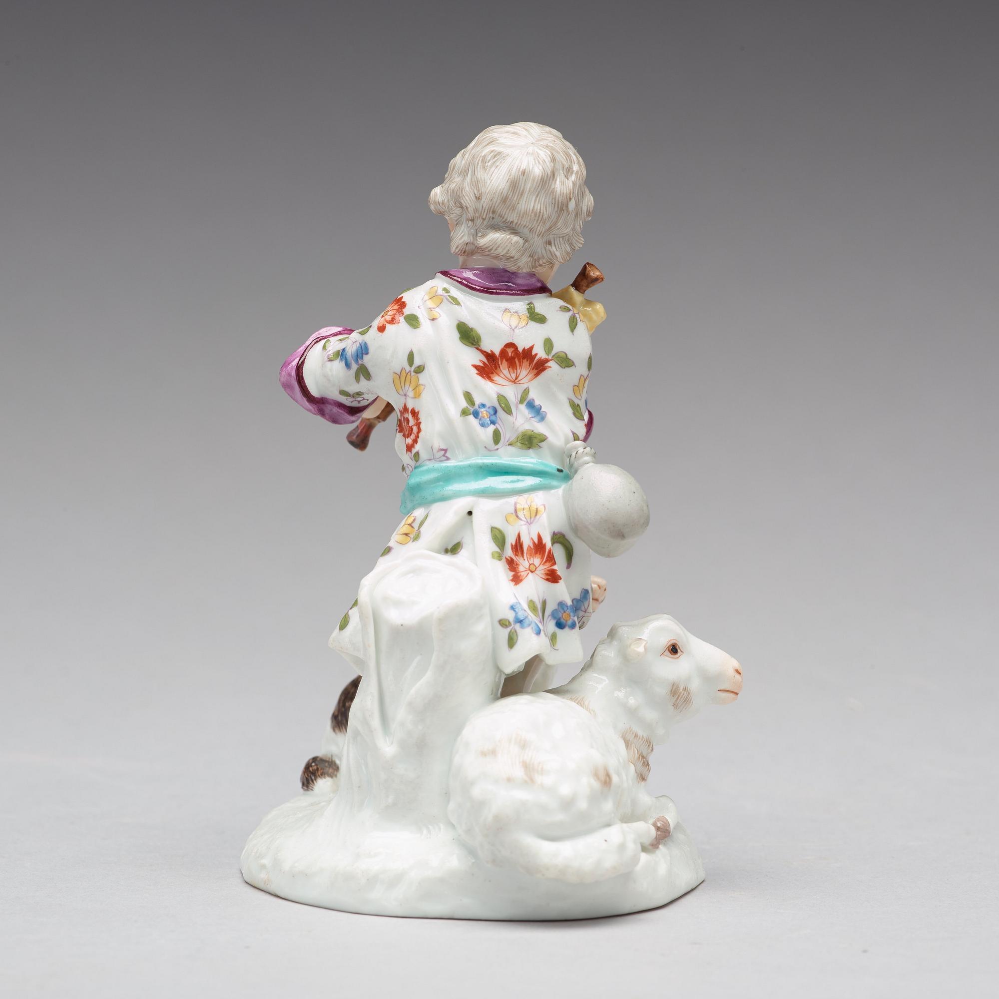 FIGURIN, porslin. Frankenthal, Tyskland, 1700-tal.