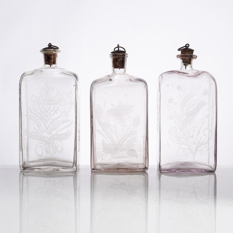 A flask box, first half of the 19th Century.