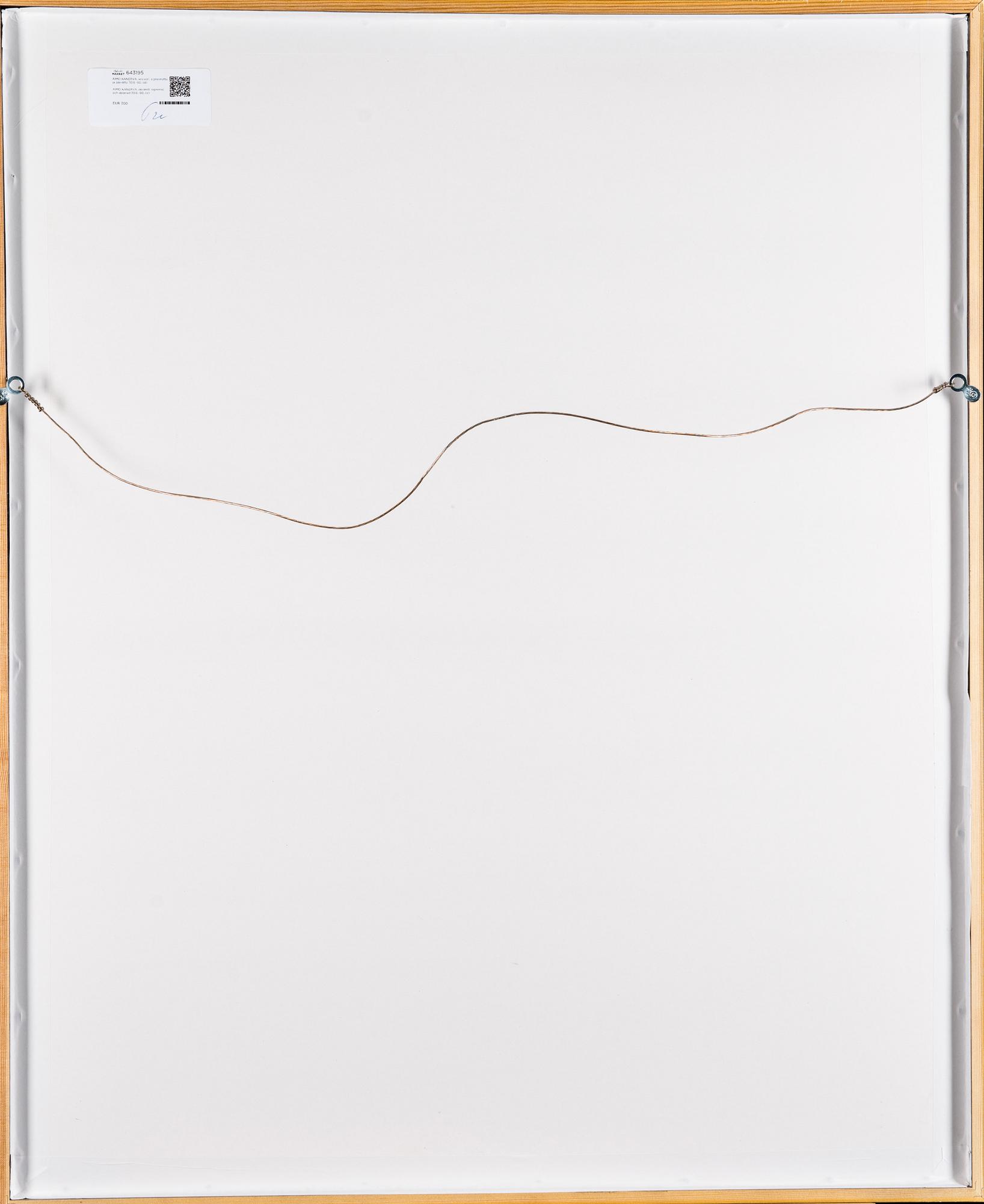 AIMO KANERVA, akvarell, signerad och daterad 30.6 -80.