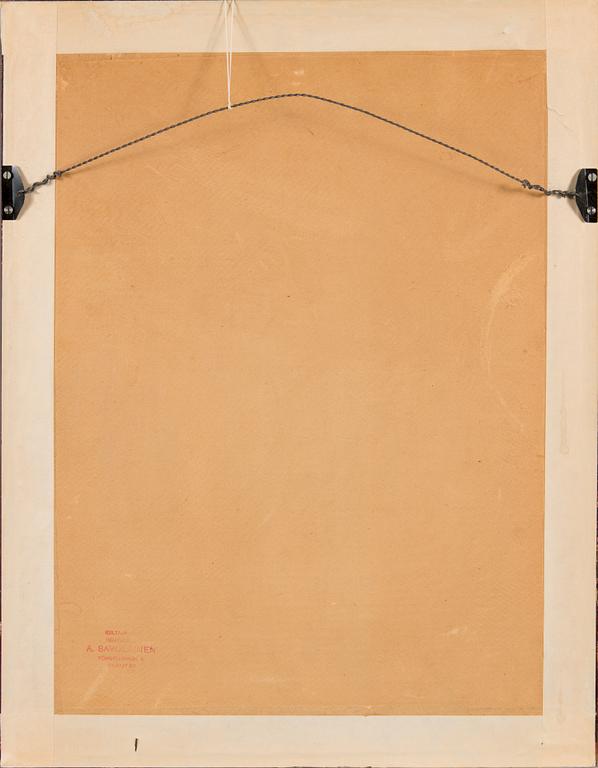 Eero Järnefelt, softground etching, plate signed and dated -22.