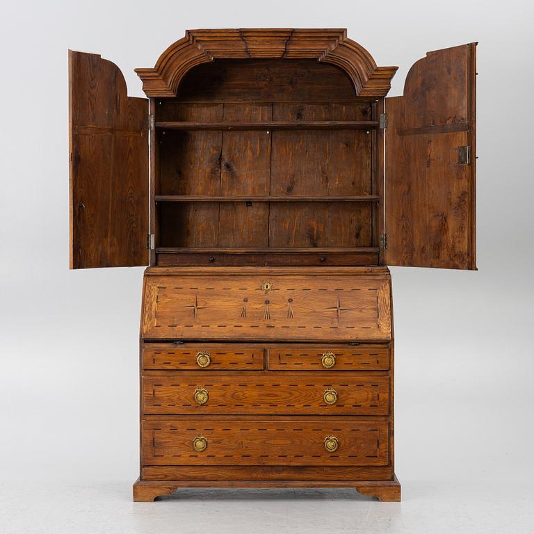 A writing cabinet, 18th Century.