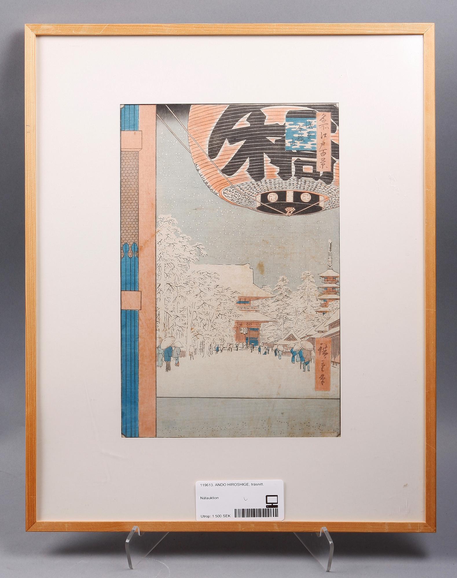 ANDO HIROSHIGE, träsnitt.