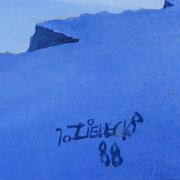 JAN ZIELECKI, olja på duk, signerad och daterad -88.