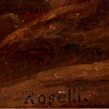 FRANS JOHAN ROSELLI, tillskriven, olja på duk, sign Roselli.