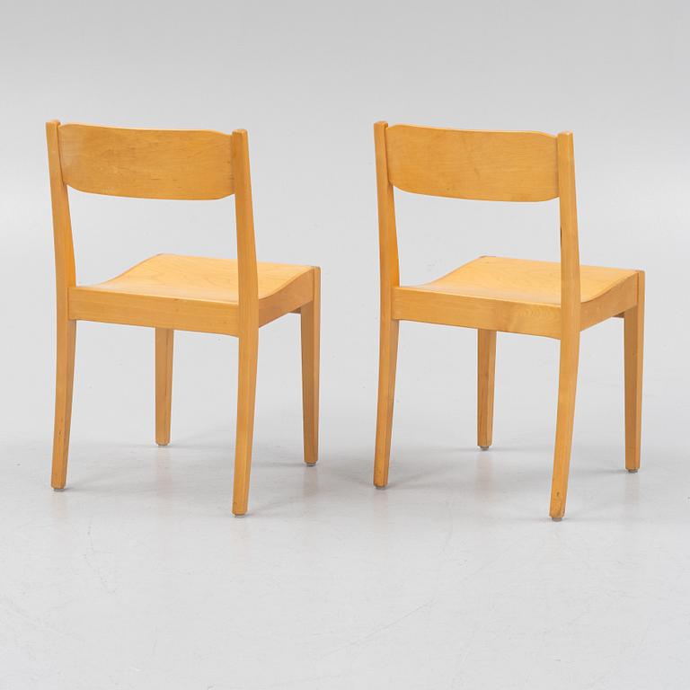 A set of six chairs, Edsbyverken, Sweden, mid 20th Century.