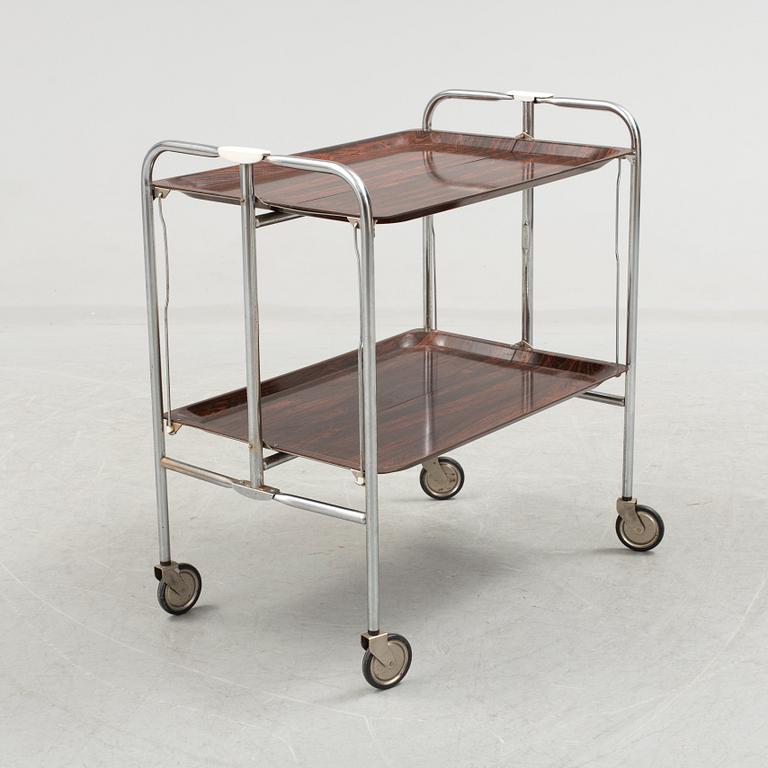 A mid 20th century serving trolley.